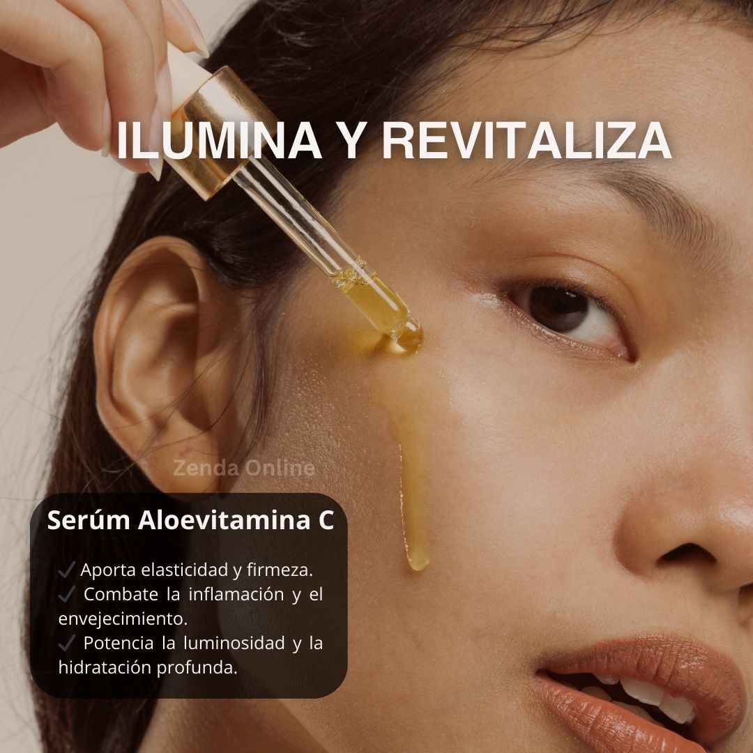 Kit Ilumina y Revitaliza tu rostro (Masajeador + Serúm Aloevitamina C) Solo Hoy 50% de Descuento