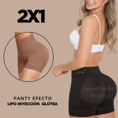 Panty Efecto Lipoinyección Glútea (Panty Levantacola) -  Lleva 1 con Dcto Especial ó Lleva 2 x 1