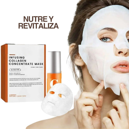 Kit Facial Premium (Masajeador + Colágeno + Mascarilla) Nutre y Revitaliza Rostro y Cuello - Solo hoy 40% de Dcto.